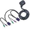 MINI 2 PORT KVM Switch with Build in Cable